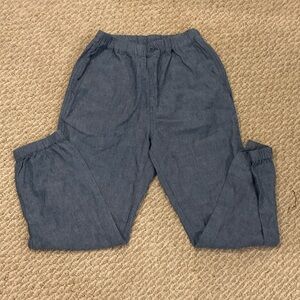 Uniqlo Blue Textured Pants